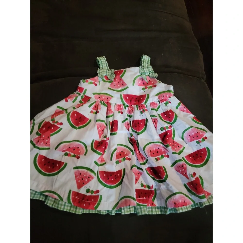 Crazy 8 watermelon summer dress size‎ 6 12 months